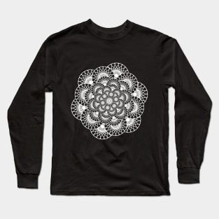 Psychedelic mandala (invert) Long Sleeve T-Shirt